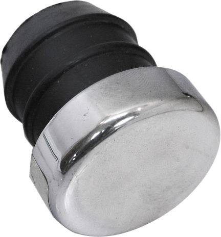 Harddrive Oil Filler Cap Plug Chrome  Alpine White