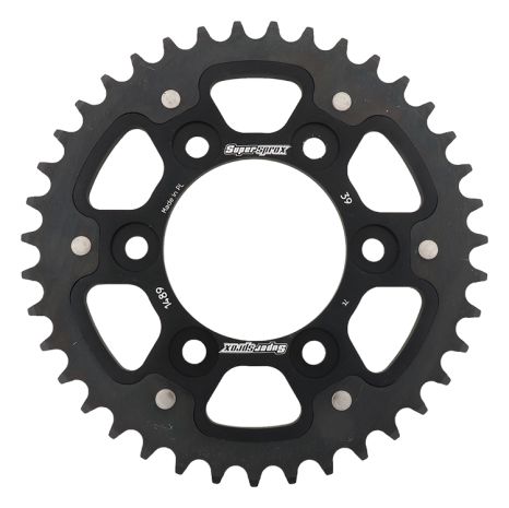 Supersprox Rear Stealth Sprocket Alu/stl 39t-525 Blk Kawasaki  Black