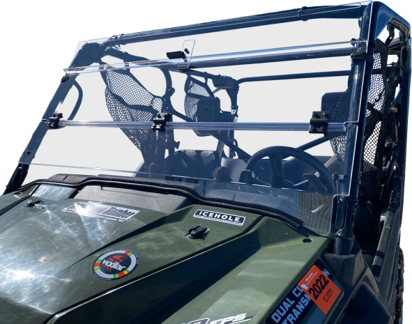 Open Trail Folding Windshield  Acid Concrete