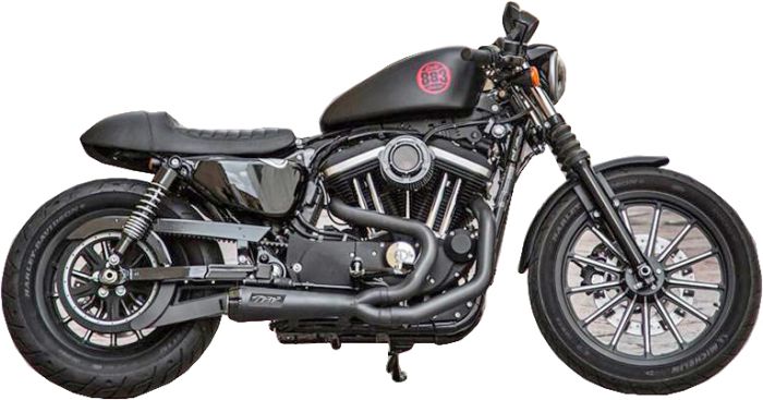 Tbr Comp S 2in1 Exhaust Sportster Black  Black