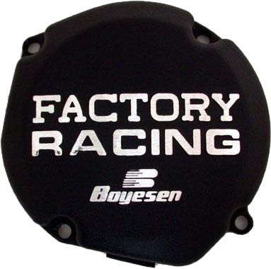 Boyesen Factory Racing Ignition Cover Black  Black