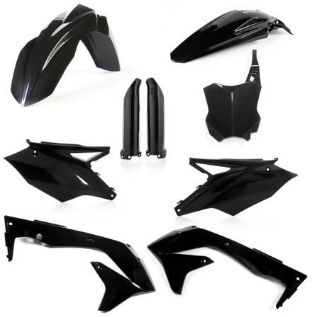 Acerbis Full Plastic Kit Black  Acid Concrete