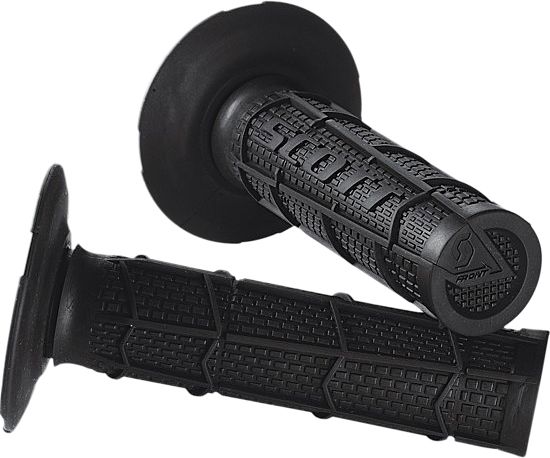 Scott Radial Full Waffle Single Density Grips - Twist Throttle  Black