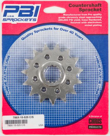 Pbi Front Cs Sprocket Steel 15t-525 Yamaha  Acid Concrete