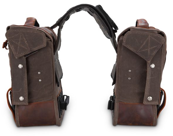 Burly Brand Throwover Saddlebag Dark Oak  Dark Oak