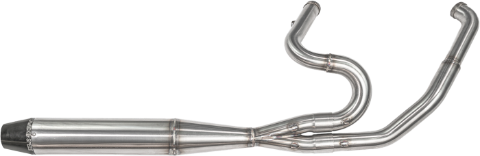 Sawicki 2in1 Twin Cam Flt Mid Length Pipe Brushed Ss  Natural