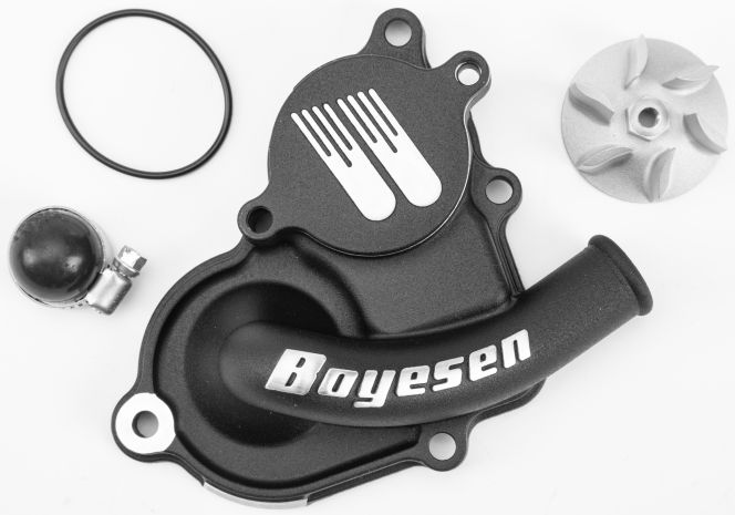 Boyesen Waterpump Cover & Impeller Kit Black  Black