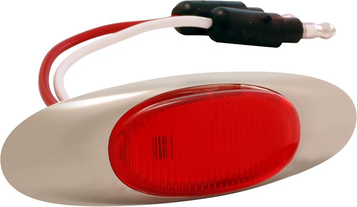 Grote Micronova Oval Led Red W/chrome Bezel  Red