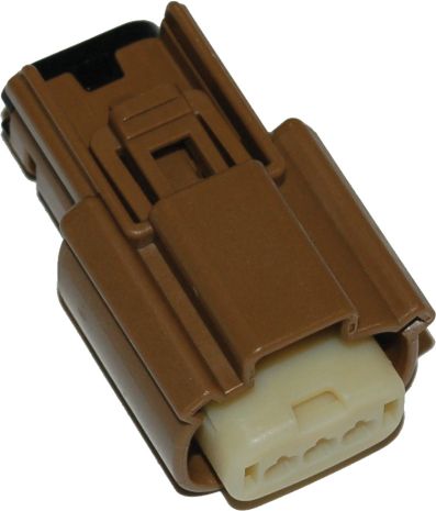 Namz Custom Cycle Products 3-pin Female Connector Brown Hd 72542-07bn 07-up  Brown