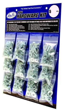 Motion Pro Mini Hardware Kit Zinc Finish 12/pk  Alpine White