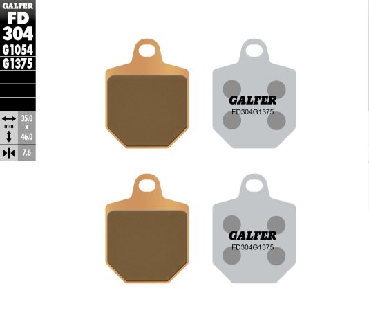 Galfer Brake Pads Sintered Ceramic Fd304g1375  Acid Concrete