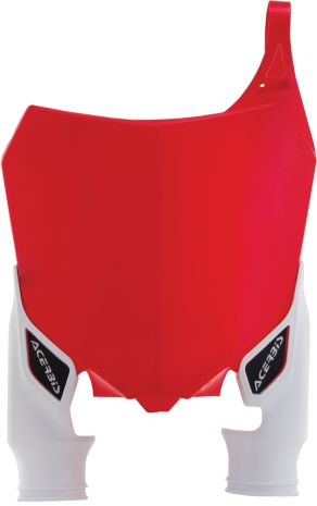 Acerbis Front Number Plate Red/white  Red/White