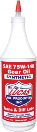 Lucas Synthetic Gear Oil 75w-140 Qt  Alpine White