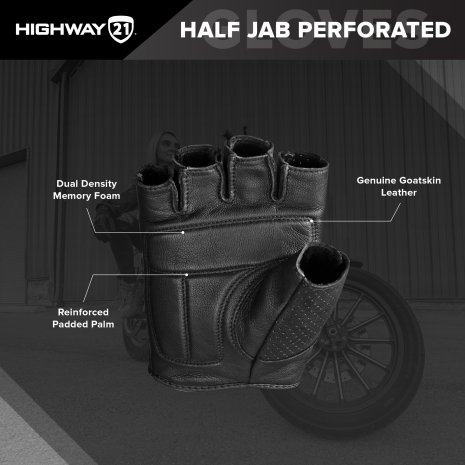 Half Jab Perforated Gloves  