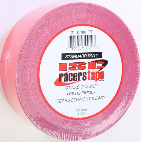 Isc Racers Tape 2"x180' (red)  Red