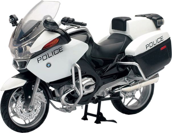 New-ray Replica 1:12 Sport Touring Bmw R1200 Rt-p Police White  Alpine White