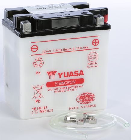 Yuasa Battery Yb10l-b2 Conventional  Acid Concrete