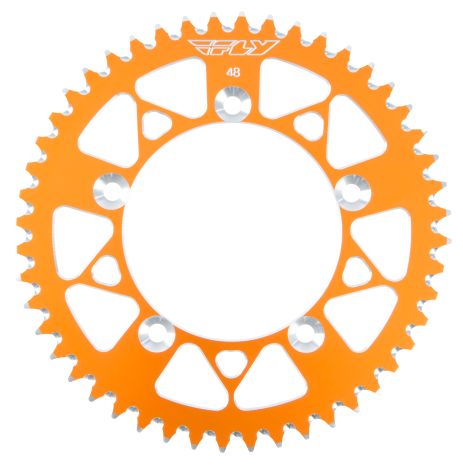 Fly Racing Rear Sprocket Aluminum 48t-420 Org Husq/ktm  Orange