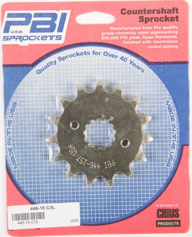 Pbi Front Cs Sprocket Steel 15t-530 Kawasaki  Acid Concrete