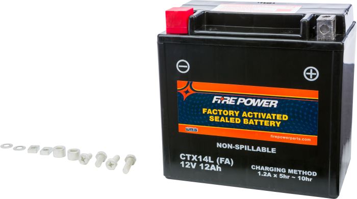 Fire Power Battery Ctx14l Sealed Factory Activated  Acid Concrete