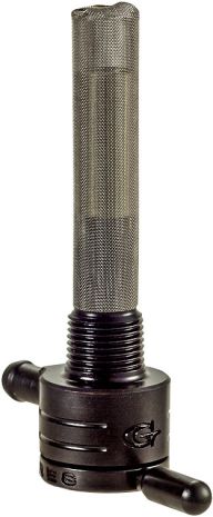 Golan 3/8 Npt Petcock Straight Black 5/16 Hose  Black