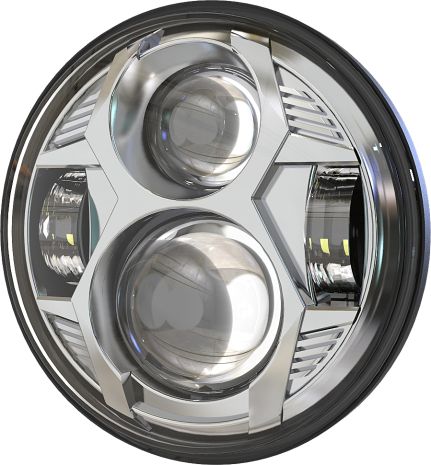 Pathfinder 5 3/4" Led Headlight Chrome  Acid Concrete