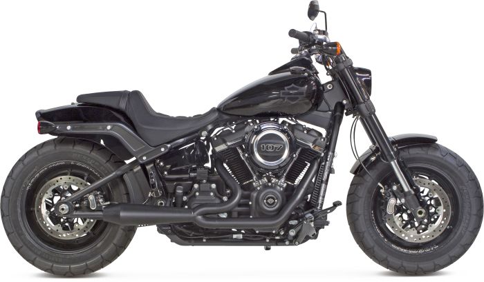 Tbr Comp S 2in1 Exhaust Softail Gen 2 Black  Black