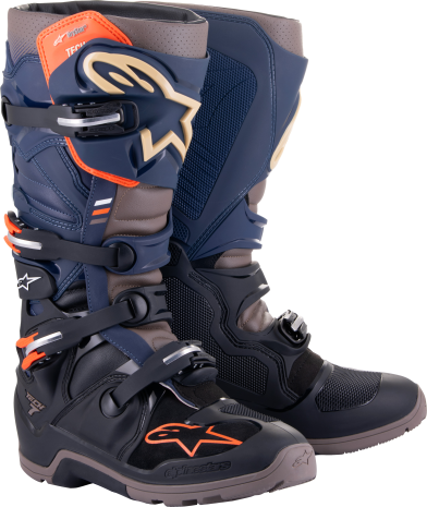 Alpinestars Tech 7 Enduro Drystar Boots Blk/ngt Nvy/wm Grey Sz 13