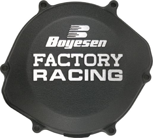 Boyesen Factory Racing Clutch Cover Black  Black