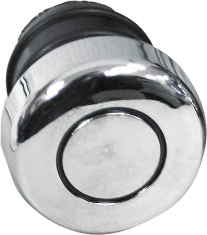 Harddrive Circle Lined Oil Filler Cap Chrome  Alpine White