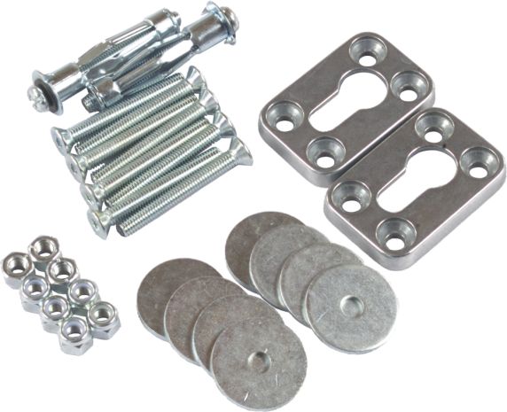 Fire Power Wheel Chock Hardware Replacement Kit  Alpine White