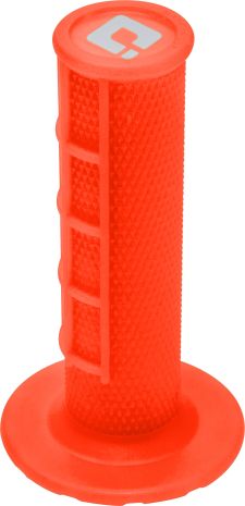 Odi Half Waffle V2 Mx Lock-on Grips - 2 & 4-stroke  Fluorescent Orange