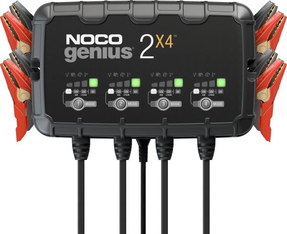 Noco Genius 4 Bank 2x4 Charger  Acid Concrete