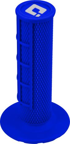 Odi Half Waffle V2 Mx Lock-on Grips - 2 & 4-stroke  Blue