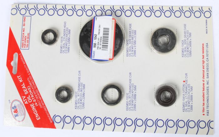 K&s Engine Oil Seal Kit  Alpine White