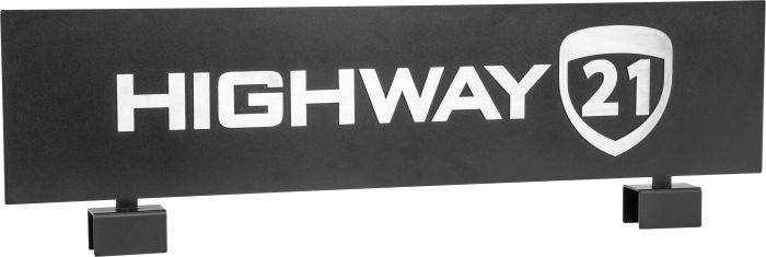 Highway 21 Slat Wall Display Sign  Acid Concrete