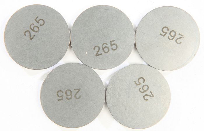 K&l Valve Shims 2.65mmx25mm 5/pk  Acid Concrete