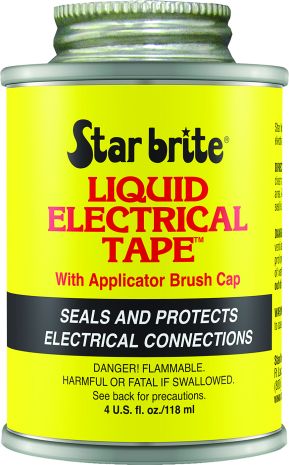 Star Brite Liquid Electrical Tape Black 4 Oz  Black