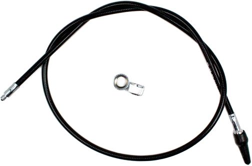 Motion Pro Black Vinyl Speedo Cable  Alpine White