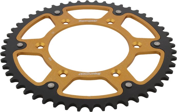 Supersprox Rear Stealth Sprocket Alu/stl 52t-520 Gld Husaberg/husq/ktm  Gold