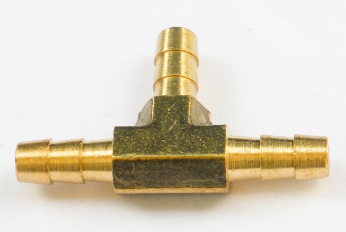 Helix Brass Tee Fitting  Acid Concrete