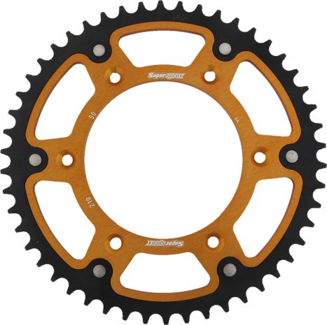 Supersprox Rear Stealth Sprocket Alu/stl 50t-520 Gld Honda  Gold