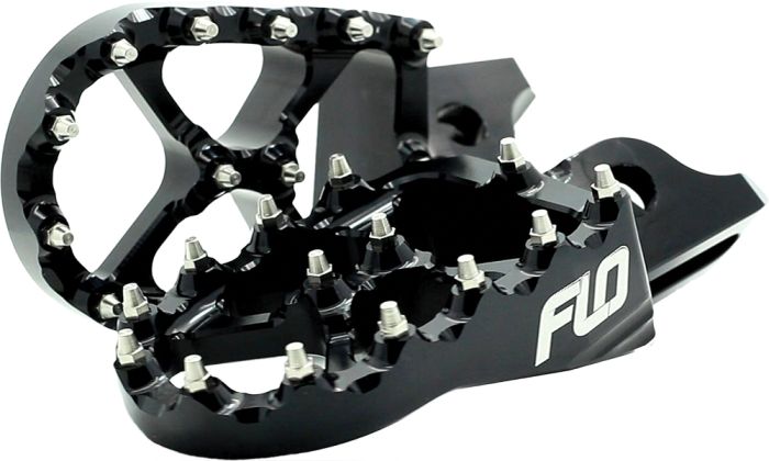 Flo Motorsports Pro Series Foot Pegs Black