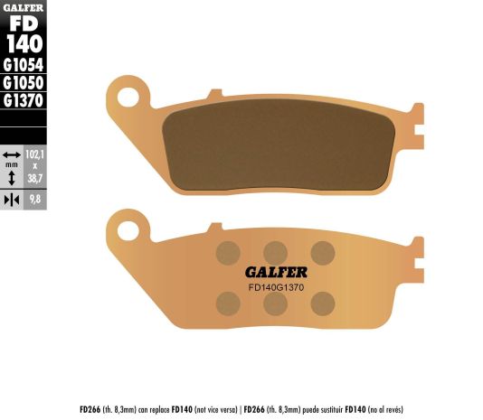 Galfer Brake Pads Sintered Fd140g1370  Acid Concrete