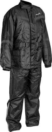 Highway 21 2 Piece Rain Suit Black Sm