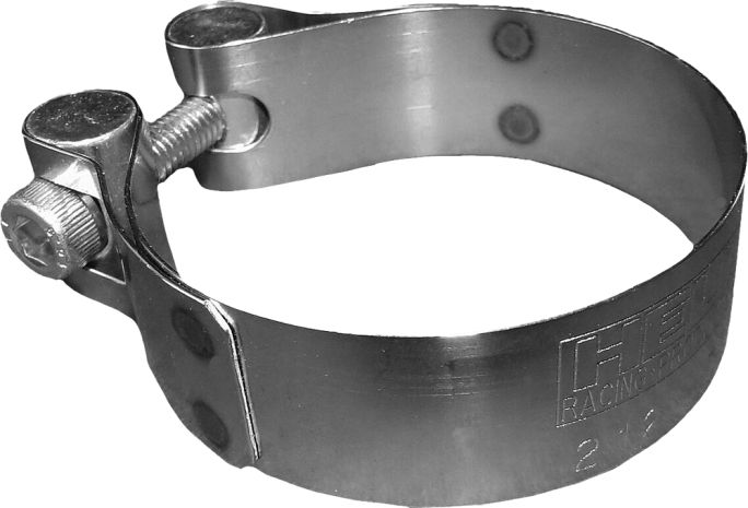 Helix Stainless Steel Exhaust Clamp 1.44-1.58"  Alpine White