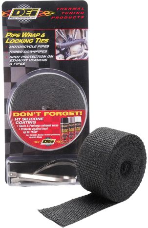 Dei Pipe Wrap & Locking Ties Black