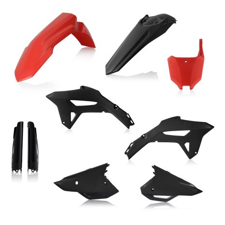 Acerbis Plastic Kit- Full Honda Red/black  Acid Concrete