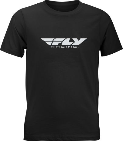 Youth Fly Racing Corporate Tee Black Yl Youth Large Black