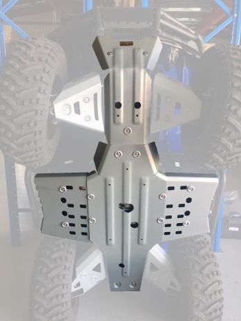 Rival Powersports Usa Central Skid Plate Alloy  Acid Concrete